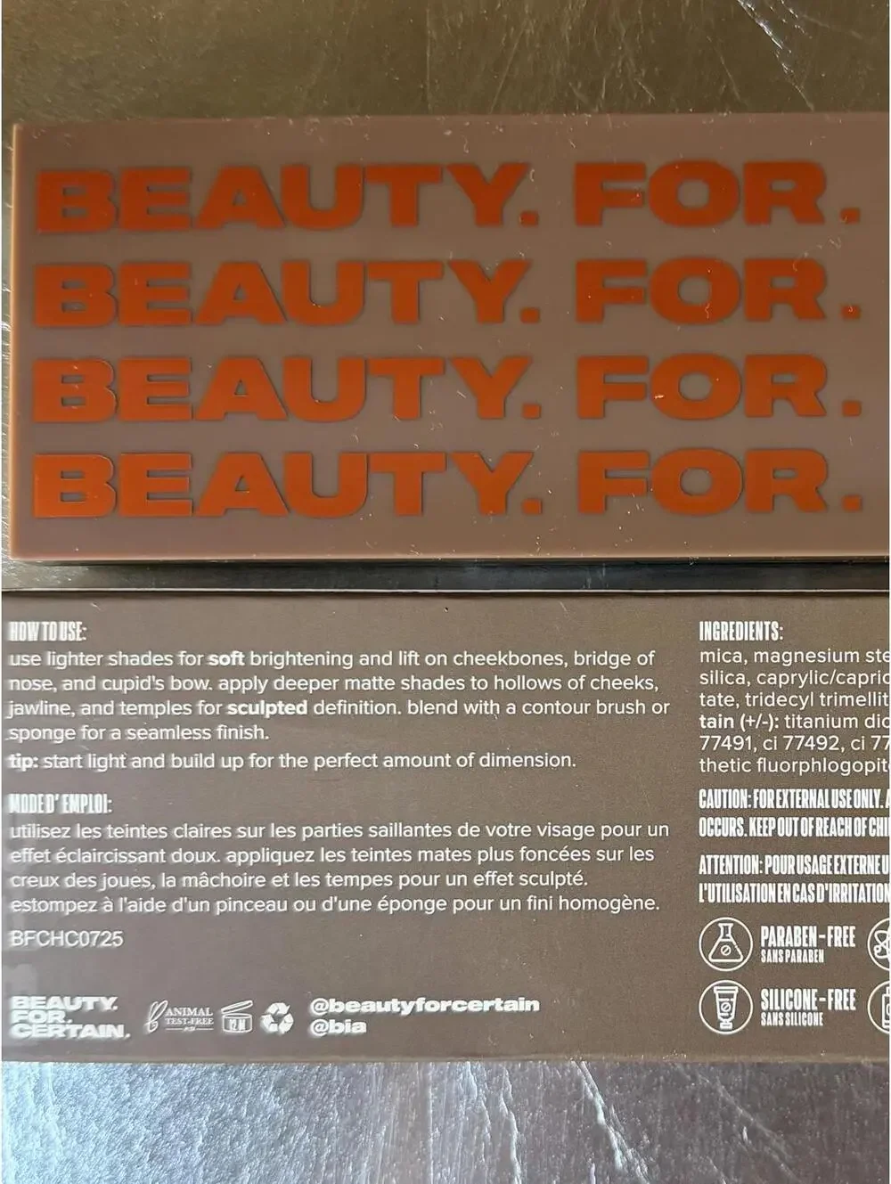 Beauty For Certain | Contour Palette | NIB | 1085
